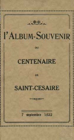 Album souvenir du centenaire de St-Césaire